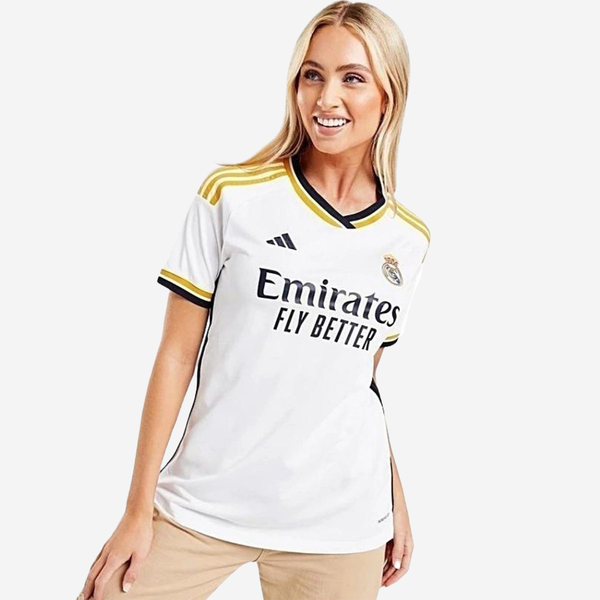 Camisa Feminina Real Madrid 23/24 Home Adidas Torcedor - Branca