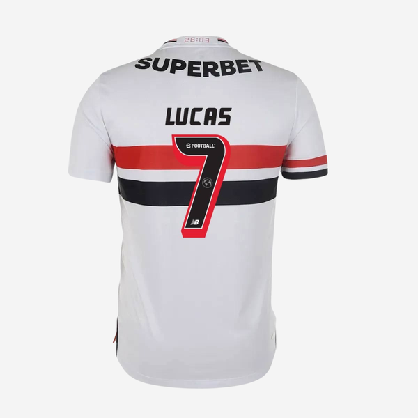 Camisa São Paulo 2025/26 I Lucas N° 7