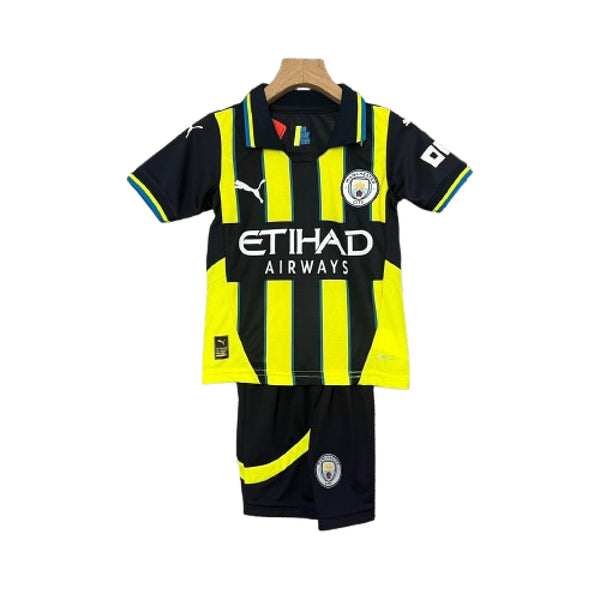 Kit Manchester City Away 24/25 Conjunto Infantil