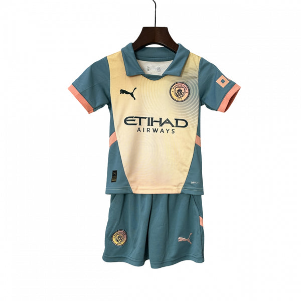Kit Manchester City Fourth 24/25 Conjunto Infantil