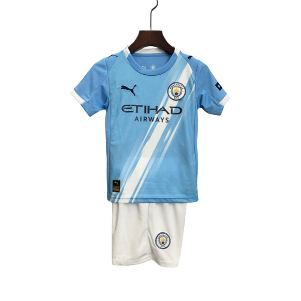 Kit Manchester City Home 25/26 Conjunto Infantil